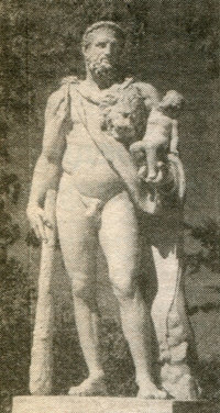 Античная мраморная статуя Геракла