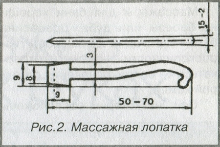 Чертёж массажной допатки